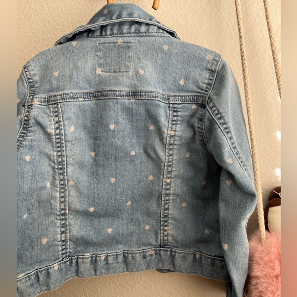 Oshkosh denim jacket with white hearts - Picture 3 of 6